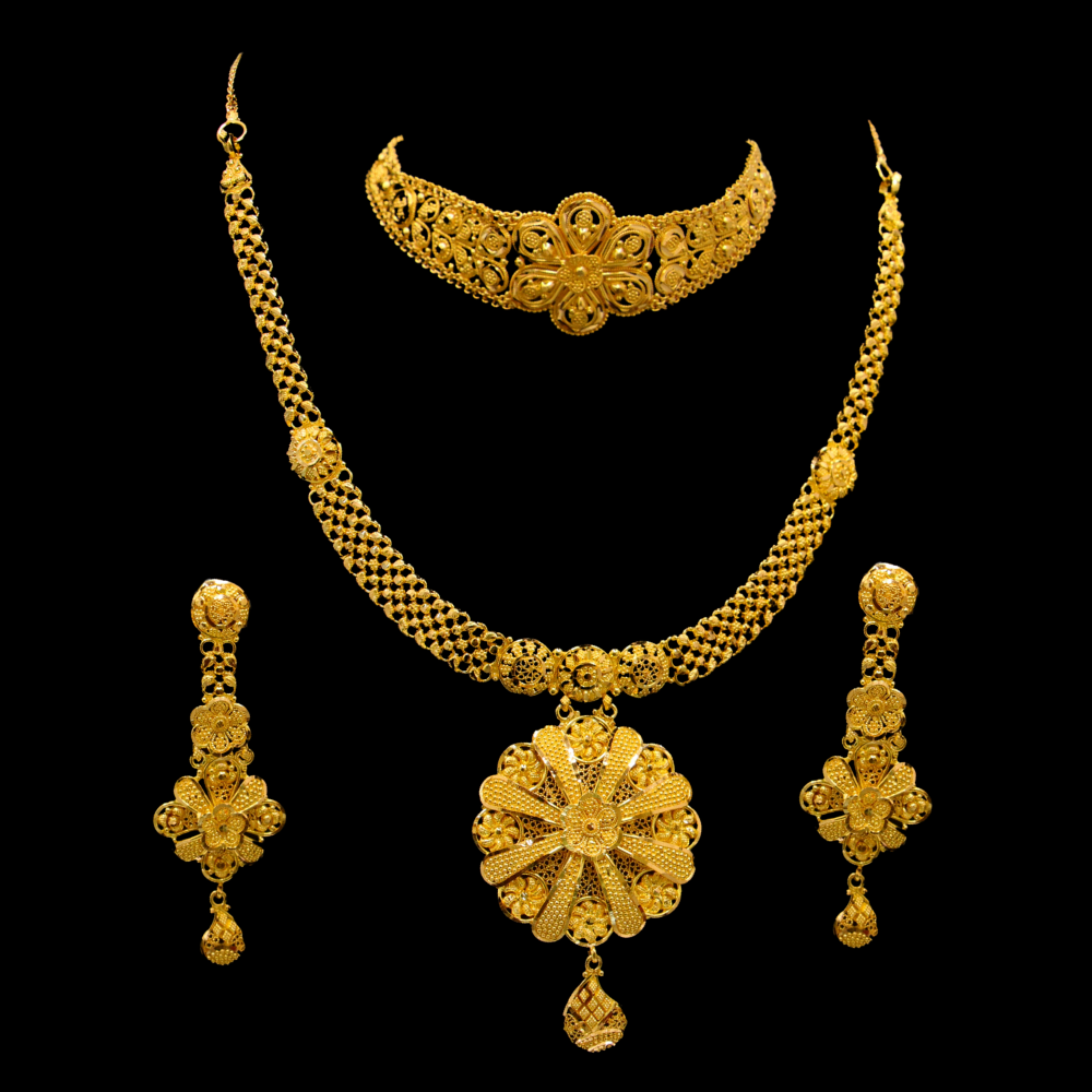 22K Gold Necklace Set